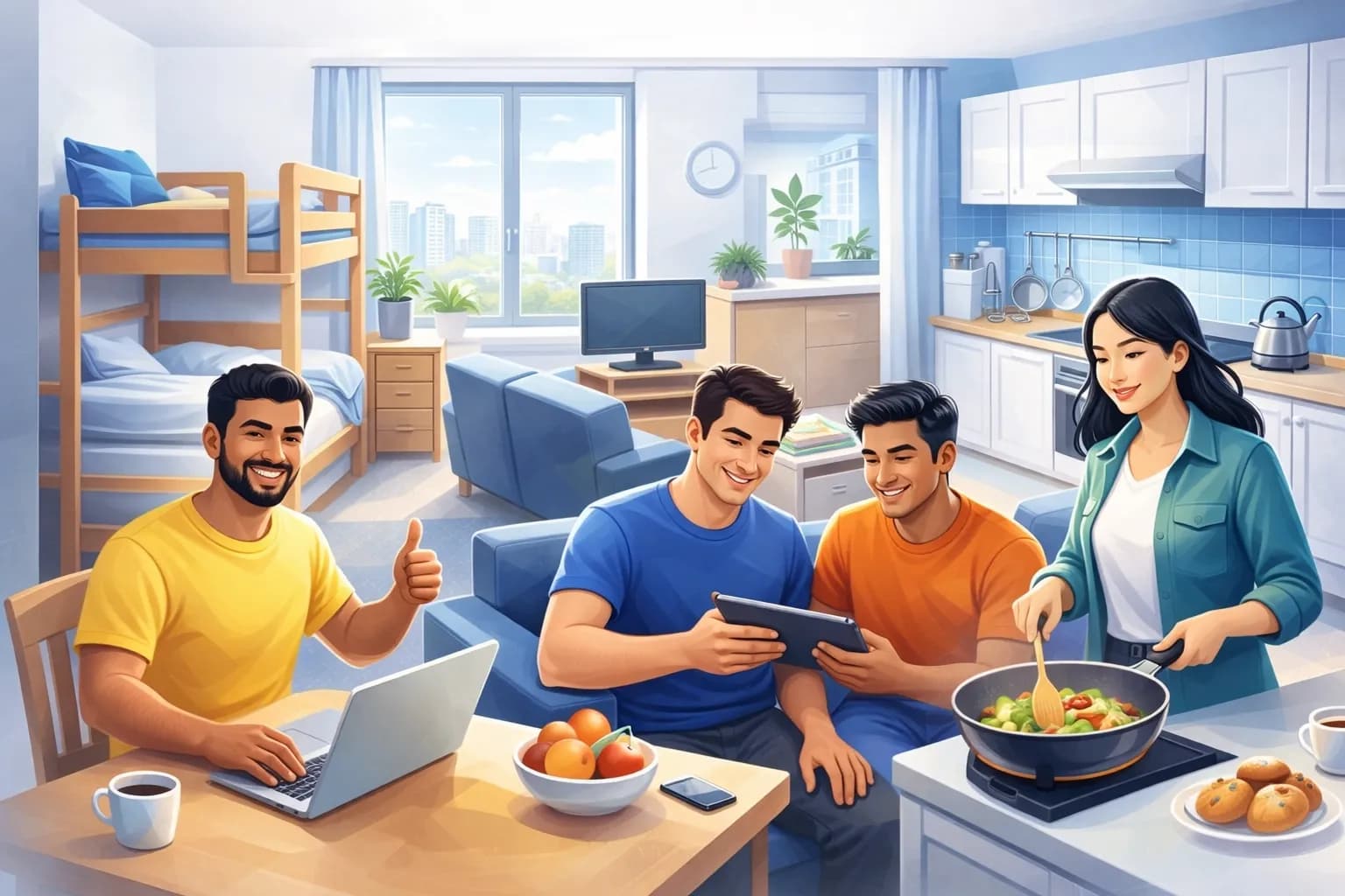 MIGO Изображение с жильем и счастливыми жильцами