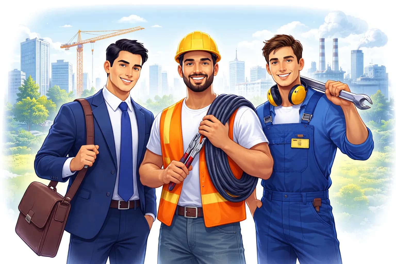 MIGO Работники-мигранты разных профессий